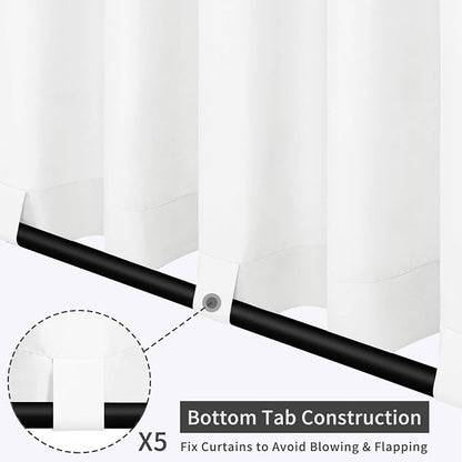 Easy-Going Outdoor Patio Curtains 2 Panels, 110x84 inch, Porch and Pergola - Image 3