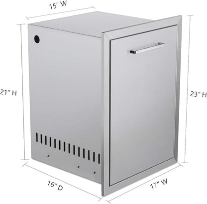 TIANAI Outdoor Kitchen Single Drawer Stainless Steel BBQ Single Drawer for Outdoor Kitchen Stroage