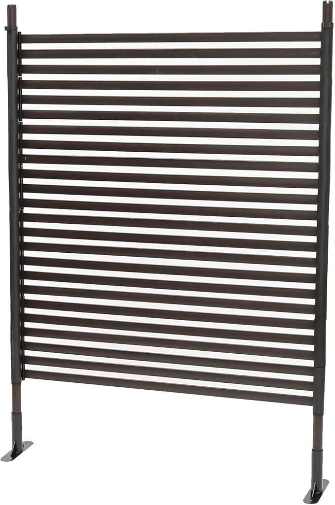 Outdoor Privacy Fence Screen, Privacy Fence Screen for Outside Decorative Privacy Screen Fence Panels,3.6 ft W x 4.92 ft H Tall Divider for Outdoor Garden Backyard Patio Decorative,Brown,1PC