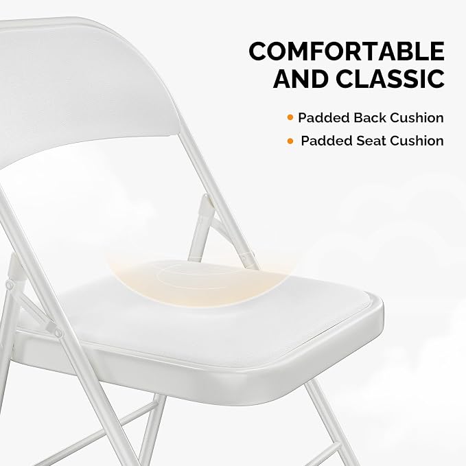 VINGLI 8 Pack Folding Chairs - Image 5