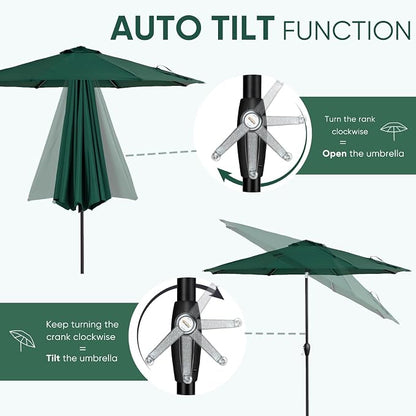 Tempera Patio Market Outdoor Table Umbrella - Image 2