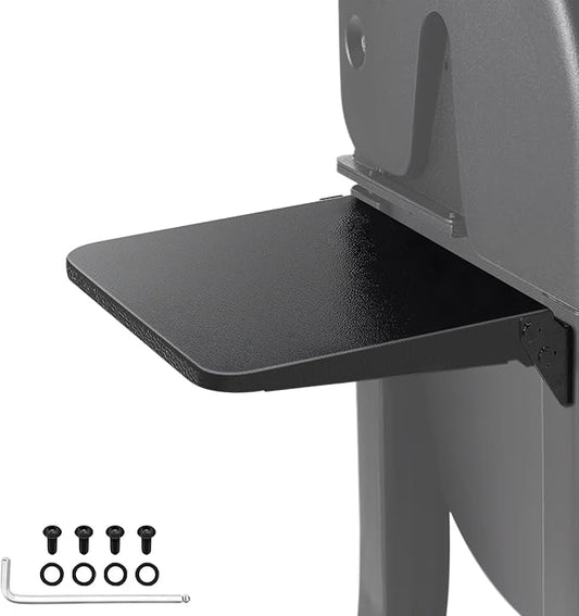 Folding Side Shelf for Weber Searwood 600 / XL 600 16” Grill Side Table Storage Pellet Smoker Replacement Parts 3400140 Heavy Duty Steel Grill Accessories for Weber