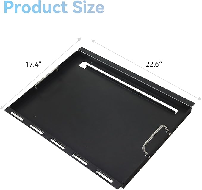 Full-Size Griddle Inserts for Weber Spirit 300 Spirit II 300 Series, Flat Top Griddle Plate for Spirit E-310, E-320, S-310, S-320 Spirit II E/S-310 E/S-320 Series, Replacement for Weber 6787