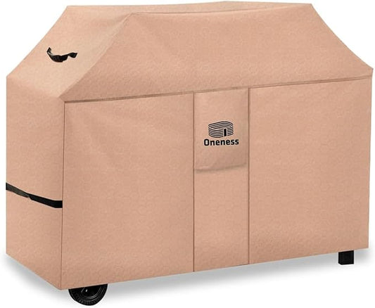 Oneness Grill Cover，58 inch Waterproof Weather Resistant BBQ Gas Grill Cover for Weber Spirit Char-Broil Performance,No Fading Within 2 Years