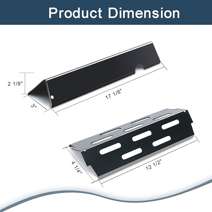 Flavorizer Bars and Heat Deflectors for Weber Genesis II 300/LX 300, GS4 Genesis ii E-310 ii E-315 ii E/S335 ii se-335 Grill (Porcelain Steel, 66032 * 5+ES/410 * 3)