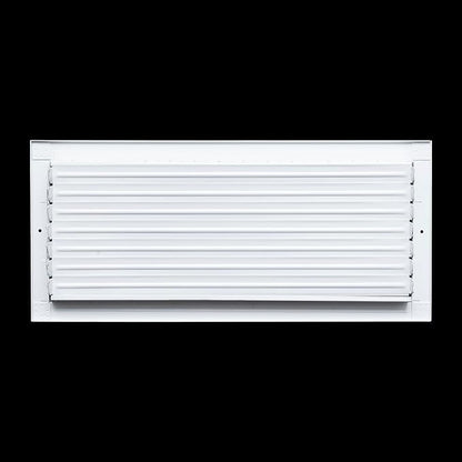 Fits 20x8 Duct Opening Steel Adjustable Air Supply Grille by Handua | Register Vent Cover Grill for Sidewall and Ceiling | White | Outer Dimensions: 21.75" X 9.75"