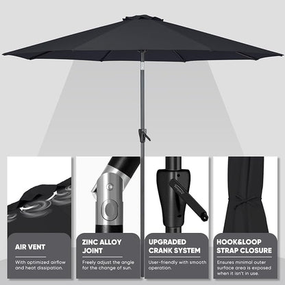 Tempera Patio Market Outdoor Table Umbrella - Image 4