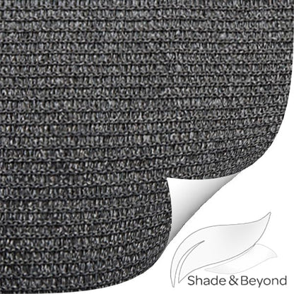Shade&Beyond Rectangle Sun Shade Sail 10'X13' Permeable Canopy Dark Grey - Image 8