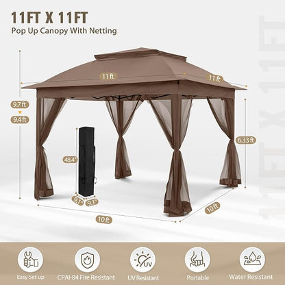 COOS BAY 11x11 Pop Up Gazebo - Image 3