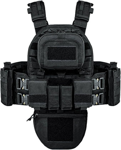 YAKEDA Tactical Outdoor Training Vest - Molle Vest With Multi-Functional Pouches For Training, Hunting & Hiking