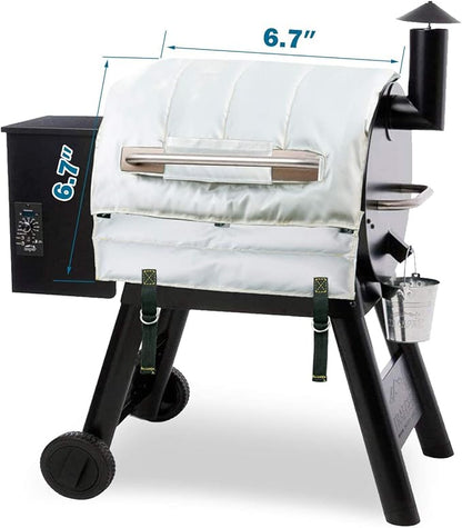 Utheer Grill Insulation Blanket for Traeger Pro 575 Pro 22/20 Series Traeger BAC344, BAC626 and Lil' Tex Elite Pellet Smoker Insulated Blanket Warmer for Winter Cooking Accessories