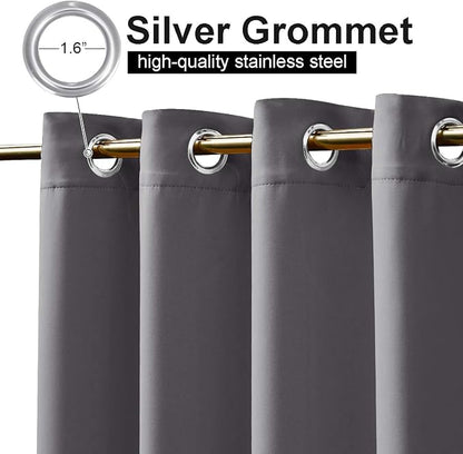 NICETOWN Gazebo Curtains for Patio Waterproof Extra Wide 2 Panels, W84 x L84 - Image 3