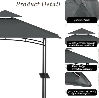 5x8 Grill Gazebo Replacement Top - Image 4