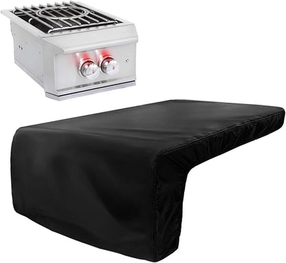 Burner Cover for 15 inch Blaze Power Burner Built-in Natural Gas Griddle,Heavy Duty 600D Waterproof Burner Cover with Plush Lining,Suitable 27''L x 15''W x 13''H,Black