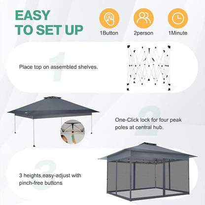 COBIZI 10x15 Pop up Canopy Gazebos on Clearance-Canopy Tent - Image 8
