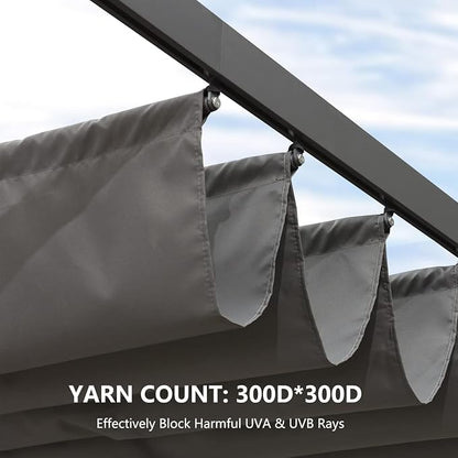 Pergola Shade Cover Replacement Canopy Top Compatible - Image 6