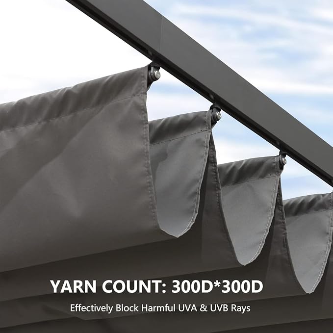 Pergola Shade Cover Replacement Canopy Top Compatible - Image 6