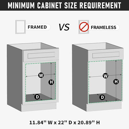 ROOMTEC 35QT Kitchen Trash Can, Sturdy and Lightweight Slim Trash Can, Trash Cans for Kitchen, Workspace, Bathroom, Office, Easy to Clean, 1 Pack, White