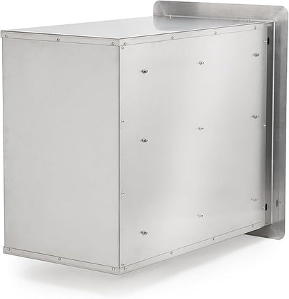 Stanbroil Outdoor Kitchen Drawers Triple BBQ Drawers 15" W x 21.3" H x 23" D, Wood Grain Access Drawer Flush Mount for BBQ Islands or Grill Station