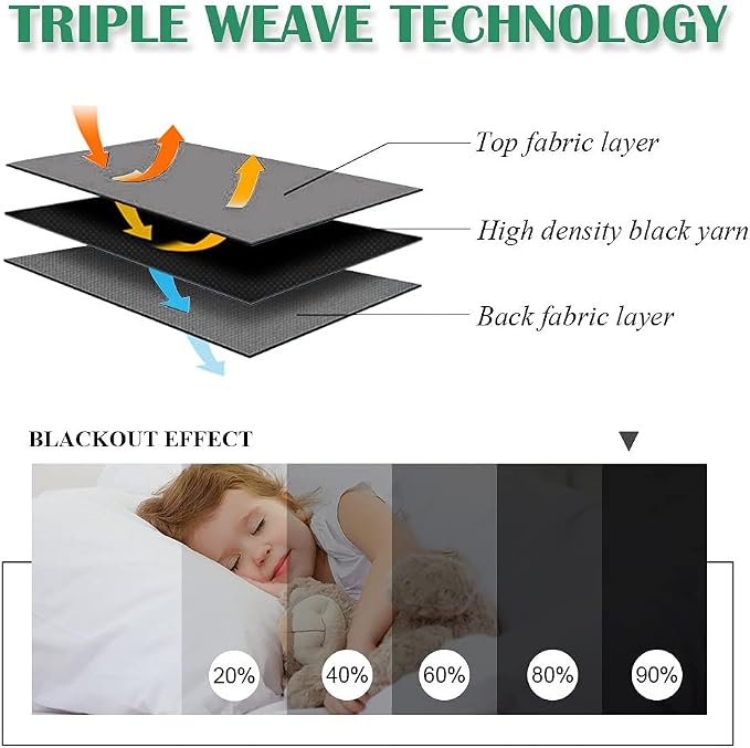 Extra Wide Outdoor Curtains W70 x L84 Inch Grey, 1 Panel | Outdoor Patio - Image 5