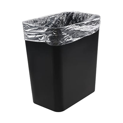 Gainhope 3-Pack 4.5 Gallon Plastic Small Trash Can Wastebasket, Black Garbage Container Bin for Under Desk, Office, Bathroom, Living Room, Classroom