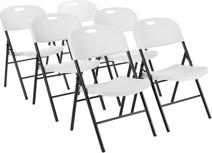 Amazon Basics Sturdy Foldable Portable Plastic Chair, 350-Pound Capacity by AmazonBasics