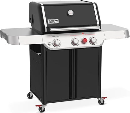Weber Genesis E-325 Liquid Propane Gas Grill for Outdoor Cooking, 3 Burners, Black