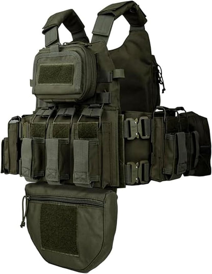 YAKEDA Tactical Outdoor Training Vest - Molle Vest With Multi-Functional Pouches For Training, Hunting & Hiking