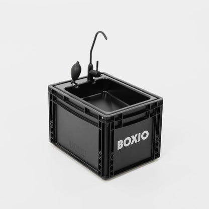 BOXIO - Portable Sink - Compact Mobile Sink for Camping, Garden, Outdoor Events, Worksite, RV, Indoor