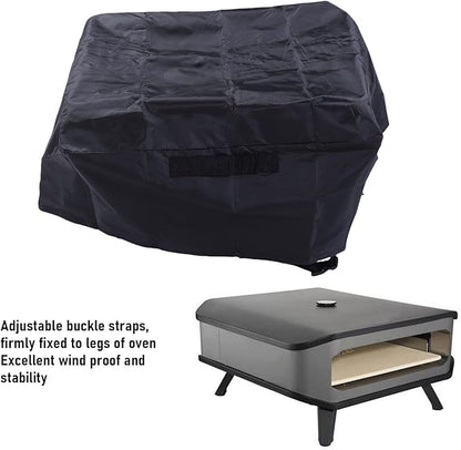 Yosoo Health Gear Gas Pizza Oven Cover, 420D Oxford Fabric with Water Proof Strip and Adjustable Buckle Straps, for 90347 Gas Pizza Oven, Windproof with Drawstring and Handles