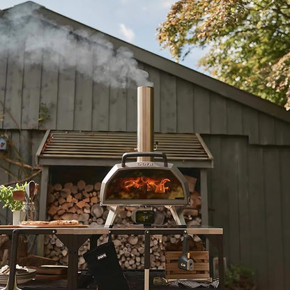 Ooni Karu 2 Pro Pizza Oven Essentials Bundle - Includes Ooni Karu 2 Pro Cover, Gas Burner, Turning Peel and 14" Pizza Peel