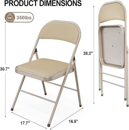 VINGLI 8 Pack Folding Chairs - Image 3