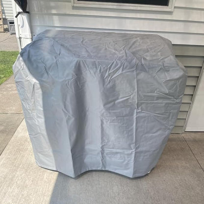 Turtle Life BBQ Grill Cover, 47 Inch Heavy Duty Waterproof Barbecue Gas Grill Covers for Flat Top Griddle, Anti-Fading Cover for Gas Grill, Gray
