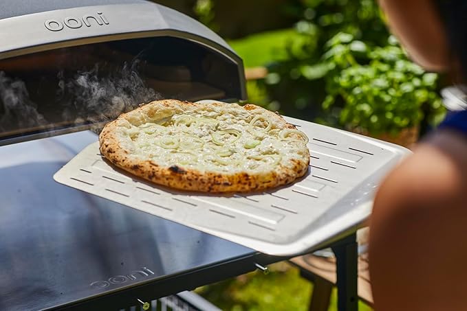 Ooni Koda 16 Natural Gas Pizza Oven - Essentials Pizza Oven Bundle - Includes 14" Perforated Pizza Peel