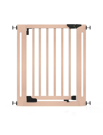 SizeWise™ Wood Pressure Mounted Safety Gate 27.6"-31.5" | Extra-Wide Passage | Auto-Close Two-Way Opening for Doorways and Hallways | Easy Installation | PEFC Certified Beech Wood (28.7" Passage)