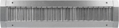 Repa Market 17" x 3" Inch Air Exhaust Grille for Round Ducts - Adjustable Louvre Blades - Galvanized Air Supply Vent Cover - Side Fit Round Surface Canal Ducting from 6.30" to 15.74" Inches
