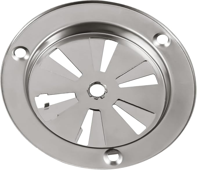 Stainless Steel BBQ Smoker Air Vent - Adjustable Grill Damper for Controlling Airflow - Replacement Parts for Grill and Smoker Vents - 2 Packs