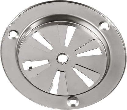 Stainless Steel BBQ Smoker Air Vent - Adjustable Grill Damper for Controlling Airflow - Replacement Parts for Grill and Smoker Vents - 2 Packs