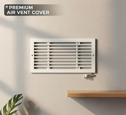 Premium 10" X 6" [Duct Opening] Linear Aluminum Bar Return Air Grille - White - White [Outer Dimensions: 12"W x 7"H] – for Ceiling, Wall Use