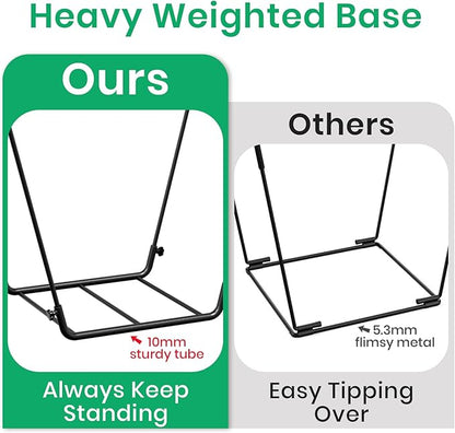 Leaf Bag Holder Collapsible Trash Bag Holders Stand for Outdoor Metal Waste Bags Frame for Garage Yard Lawn Camping Parties