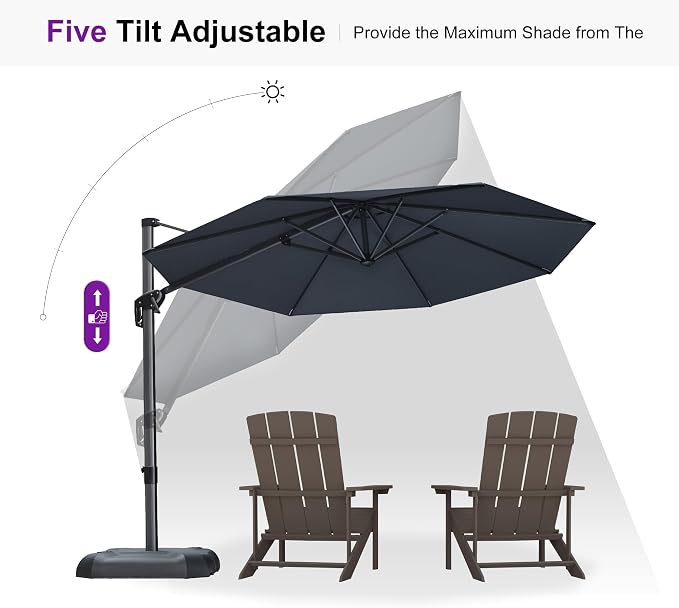 PURPLE LEAF Cantilever Umbrella - Image 9