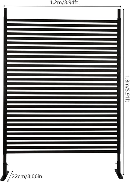 Outdoor Privacy Fence Screen, Privacy Fence Screen for Outside Decorative Privacy Screen Fence Panels, 3.94 ft W x 5.91 ft H Tall Divider for Outdoor Garden Backyard Patio Decorative, Brown, 1PC