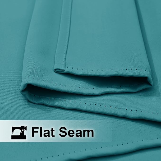 NICETOWN Outdoor Curtains Waterproof Fixed Bottom W52xL95 Peacock Teal | - Image 7