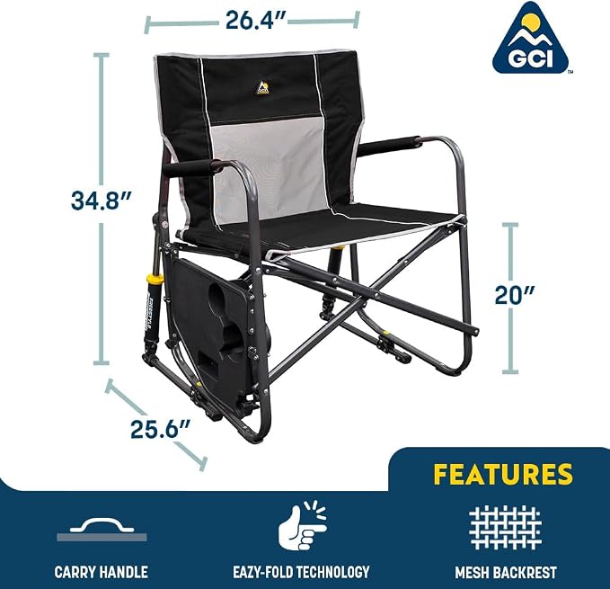 GCI Outdoor Freestyle Rocker XL Camping Chair - Image 3