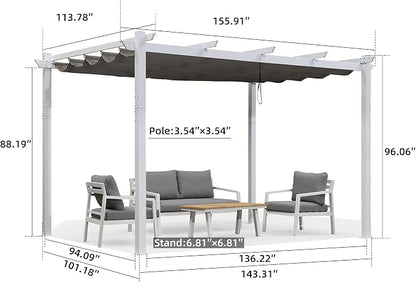 PURPLE LEAF Outdoor Pergola 10' x 13' - Image 6