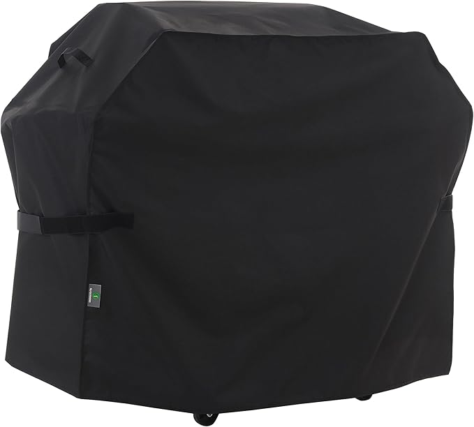 F&J Outdoors Grill Cover, Waterproof Anti-UV for 3-4 Burner Charcoal Gas BBQ, 52Wx25Dx44H in, Black
