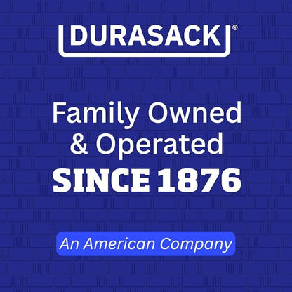 DURASACK Heavy Duty Home and Yard Bags 48-Gallon Reusable Self-Standing Lawn and Leaf Bags Garbage Can with Reinforced Handles, Gingham Blue, 3 Pack