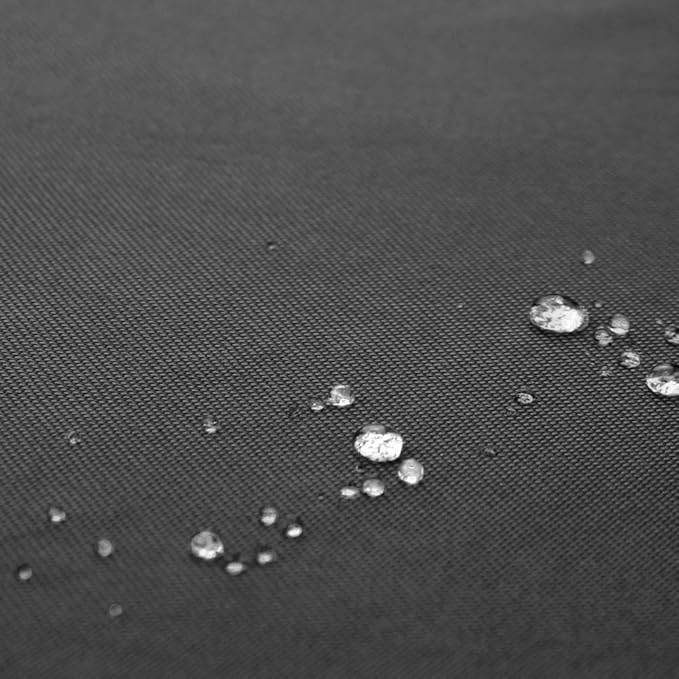 ULTCOVER 600D Tough Canvas Heavy Duty Square Patio Table and Chair Cover - Waterproof Outdoor General Purpose Furniture Covers 54 inch, Black