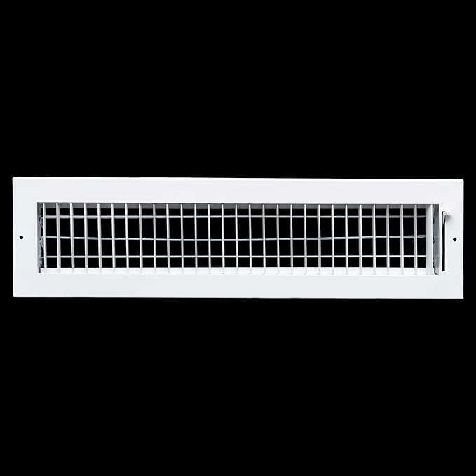 [10 Pack] Fits 20x4 Duct Opening Steel Adjustable Air Supply Grille by Handua | Register Vent Cover Grill for Sidewall and Ceiling | White | Out. Dim.: 21.75" X 5.75"