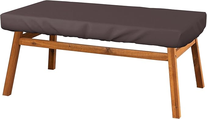 Covers & All Rectangle Table Top Cover, 12 Oz Waterproof UV & Weather Resistant Patio Table Cover, Outdoor Table Cover for Patio Furniture (80" L x 40" W x 5" H, Coffee)